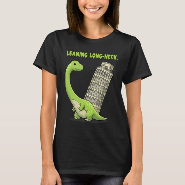 Camiseta Brachiosaurus ladeado con cuello largo y Torre inc (Anverso)