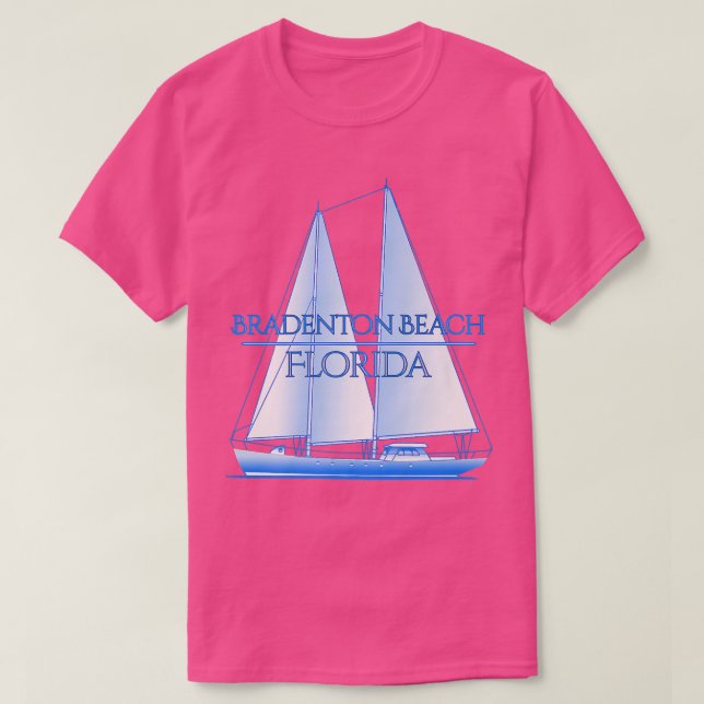 Camiseta Bradenton Beach Florida Coastal Nautical Sailing S (Diseño del anverso)
