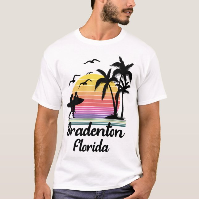 Camiseta Bradenton Florida Retro (Anverso)