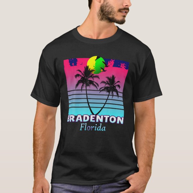 Camiseta Bradenton Florida Retro Tshirt T Shirt (Anverso)