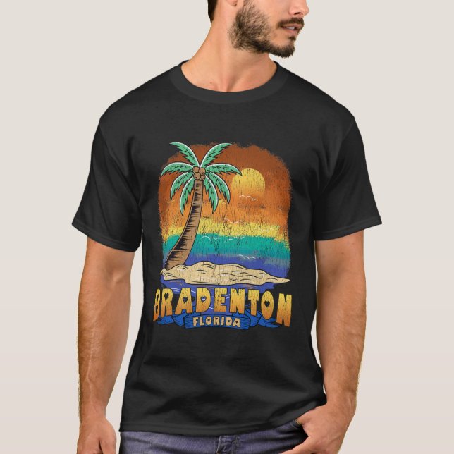 Camiseta Bradenton Florida Vintage Distresress Souvenir (Anverso)