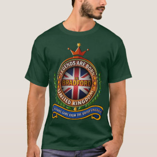Camiseta Bradford Las leyendas del Reino Unido nacen en Bra