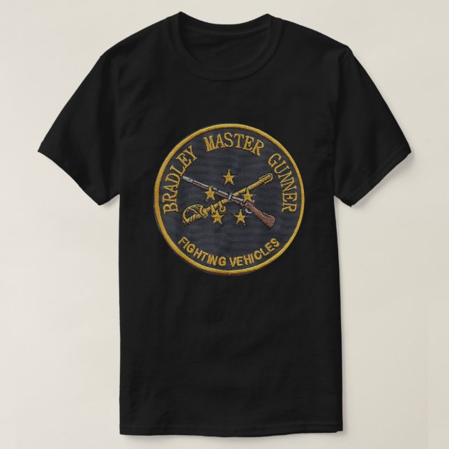 Camiseta Bradley Master Gunner - Fort Benning Graduados de  (Diseño del anverso)