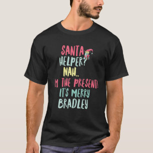 Camiseta Bradley Navidades Funny Textos Niño ayudante