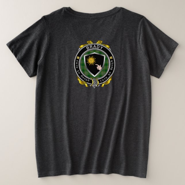 Camiseta Brady Irish Shield femenina Plus T-Shirt (Reverso del diseño)