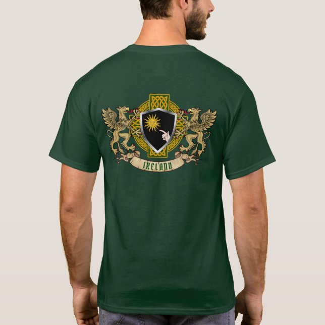 Camiseta Brady Irish Shield y Griffins Personalizados (Reverso)