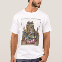Brahma, dios hindú de la creación, del 'viaje aux.