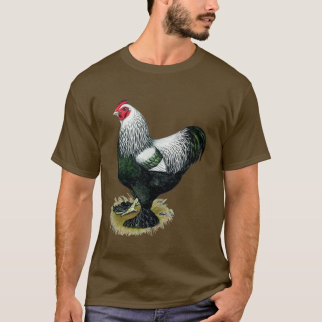 Camiseta Brahma:  Oscuro Rooster (Anverso)