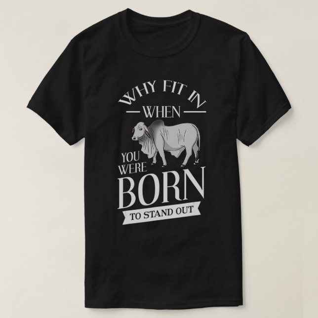 Camiseta Brahman Bull Cattle Mini Cow Cebú  (Diseño del anverso)