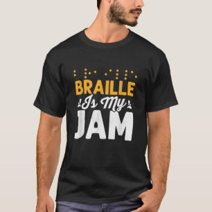 Camiseta Braille es mi atasco, la ceguera afecta los puntos