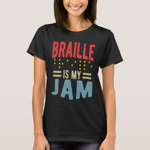Camiseta Braille es mi frasco de ciego