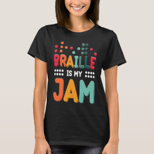 Camiseta Braille es mi jam alfabeto Braille con discapacida