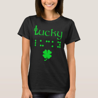 Camiseta Braille Shirt Lucky St Patricks Day Gifts Aw