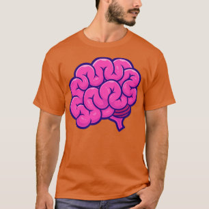 Camiseta Brain Cartoon Illustration1