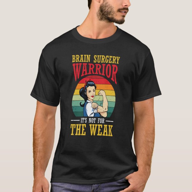 Camiseta Brain Surgery Warrior Support Brain Tumor Survivor (Anverso)