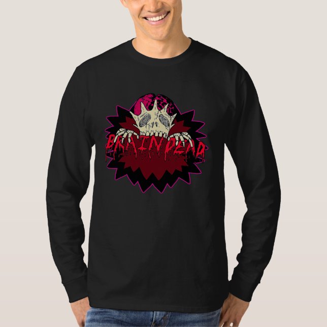 Camiseta Braindead  Tired Zombie Halloween Pastel Goth Horr (Anverso)