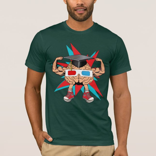 CAMISETA BRAINMAN 3D (Anverso)