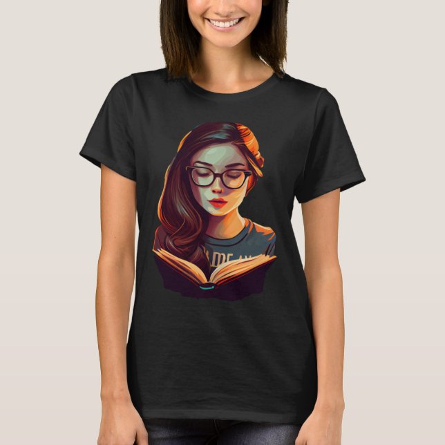 Camiseta Brainy Beauty A Nerdy Girl's Love for STEM and Lit (Anverso)