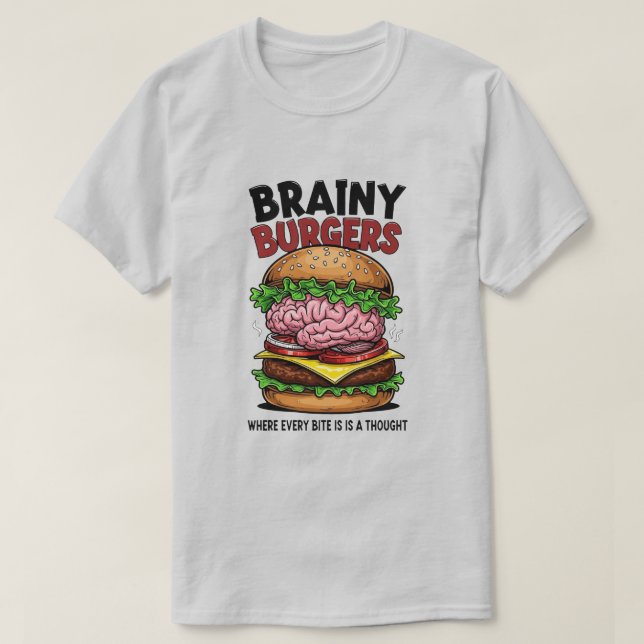 Camiseta Brainy Burgers (Diseño del anverso)