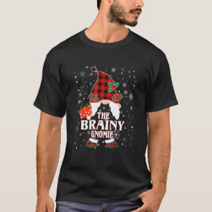 Camiseta Brainy Gnome Buffalo Plaid Mateo Familia Christine