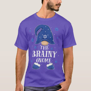 Camiseta Brainy Gnome Hanukkah Jewish Mating Family Xmas