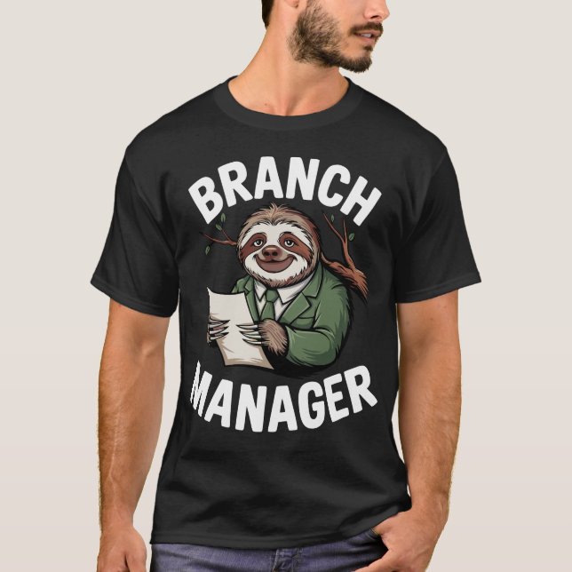 Camiseta Branch Manager Sloth Funny (Anverso)