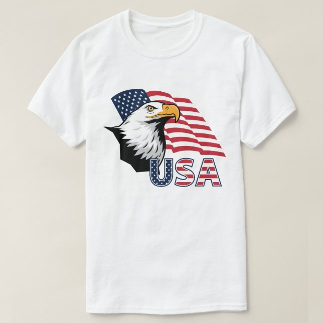 Camiseta Branded Patriotic Bald Eagle T-Shirt – American (Diseño del anverso)