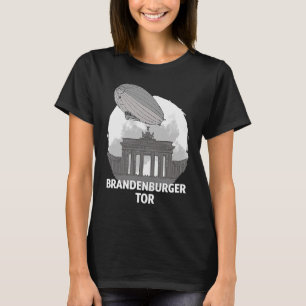 Camiseta Brandenburger Tor Berlin Alemania Silhouette Outli