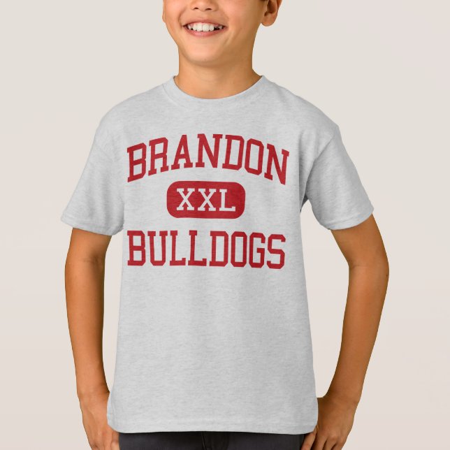 Camiseta Brandon - bulldoges - centro - Brandon Mississippi (Anverso)