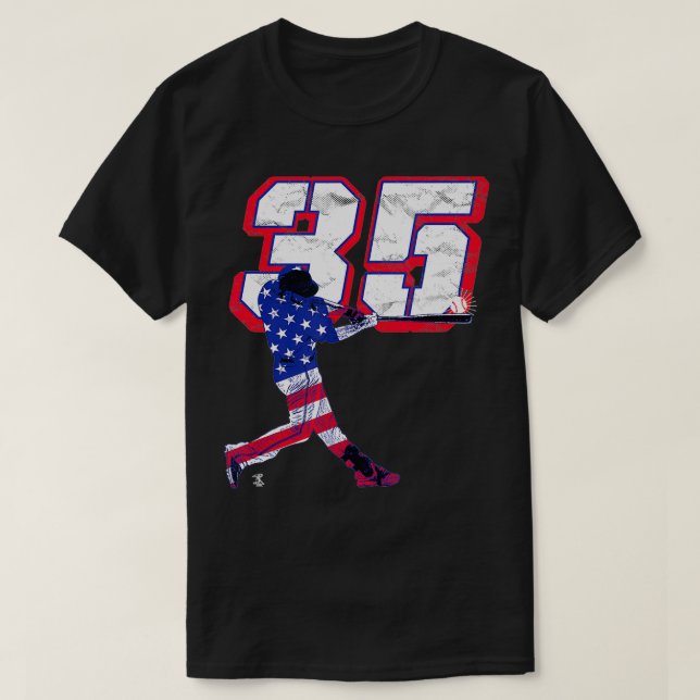 Camiseta Brandon Crawford Flag Silhouette Gameday (Diseño del anverso)