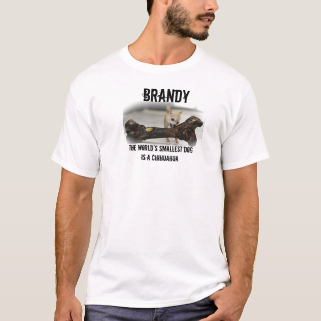Camiseta BRANDY - el perro más pequeño de los mundos (Anverso)