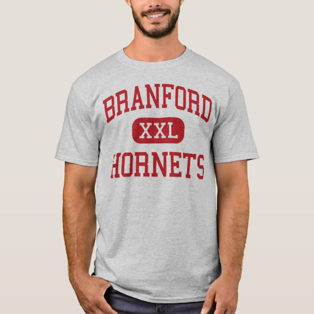 Camiseta Branford - avispones - alto - Branford Connecticut (Anverso)