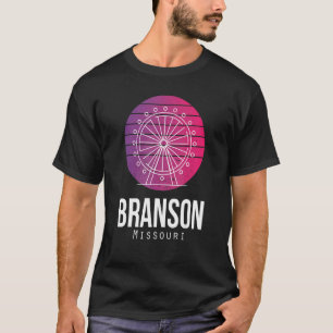 Camiseta Branson Big Wheel Missouri Viaje Senderismo Campin