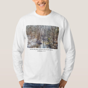 Camiseta Branson Fall Creek Winter Snow Painterly Shirt