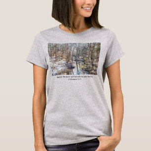 Camiseta Branson Fall Creek Winter Snow Painterly T-Shirt