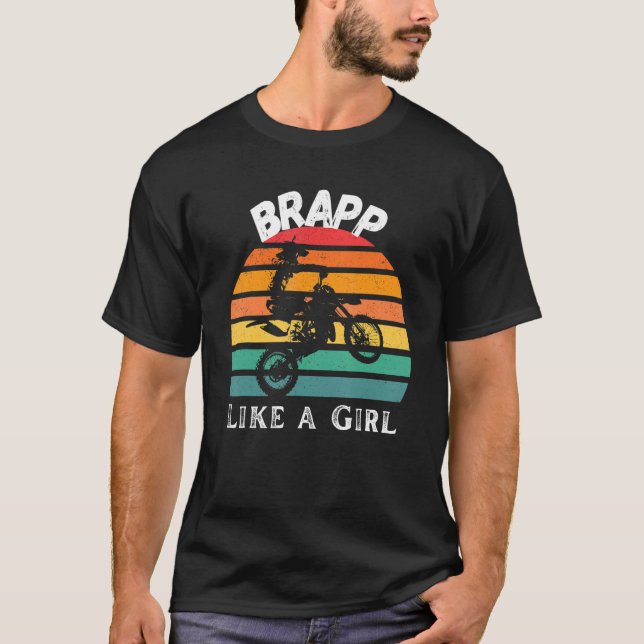 Camiseta Brapp como un Motocross chica (Anverso)