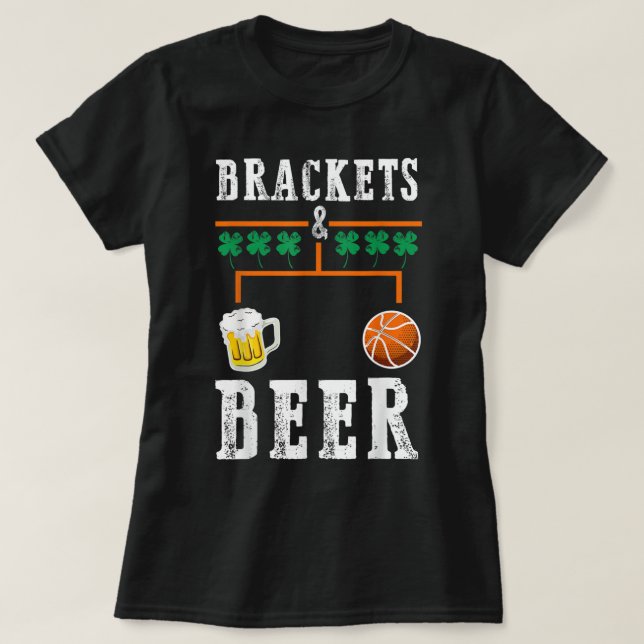 Camiseta Braquetas y cerveza Marcha Colegio de Baloncesto T (Diseño del anverso)