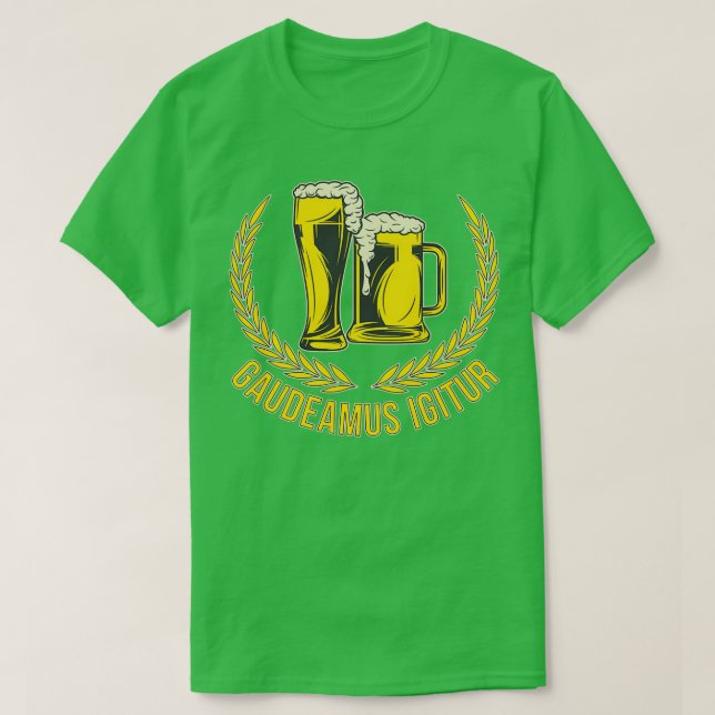 Camiseta Brasa Gaudeamus Igitur Latin (Diseño del anverso)