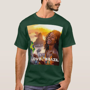 CAMISETA BRASIL - AMO BRASIL