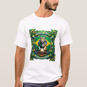 Camiseta Brasil Ascenso Eterno Jaguar, Regalo Brasileño