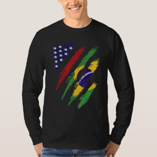 Camiseta Brasil Bandera Americana Grosera Patrimonio de la 