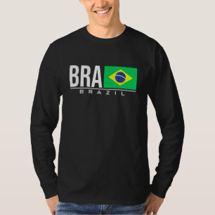 Camiseta Brasil Bandera Brasil Código de país brasileño Bra