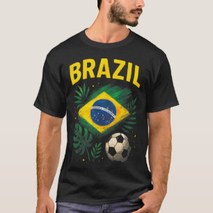 Camiseta Brasil Bandera Brasileña Brasil Fútbol Fútbol