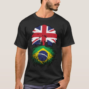 Camiseta Brasil: Bandera de los árboles británicos brasileñ