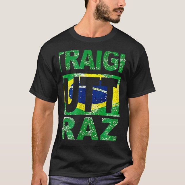 Camiseta Brasil: Campaña de colores de la bandera brasileña (Anverso)