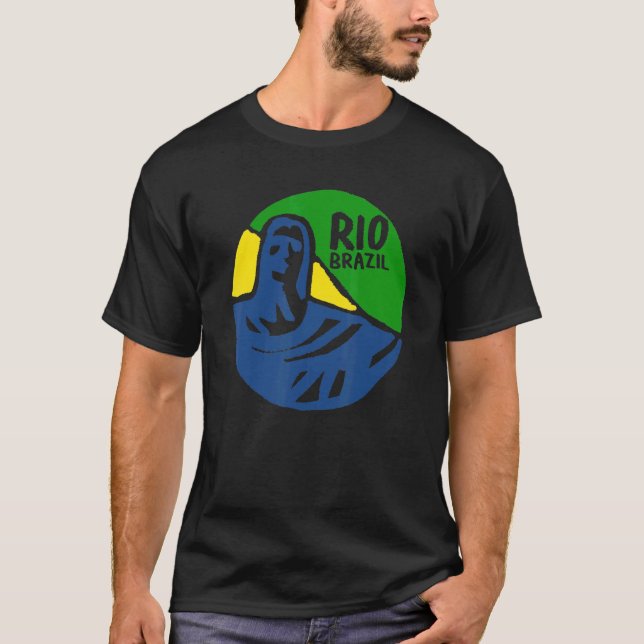 Camiseta Brasil, ciudad de Río de Janeiro, recuerdo para mu (Anverso)
