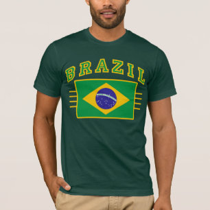 Camiseta Brasil con bandera