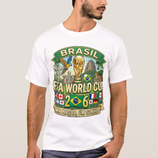 Camiseta Brasil Copa Mundial Fifa 2026