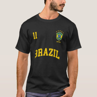 Camiseta Brasil: Deportivo del equipo de fútbol número 11 d