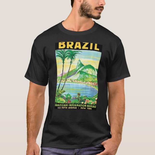 Camiseta Brasil Dibuja un Vac de recuerdo de aventuras turí (Anverso)